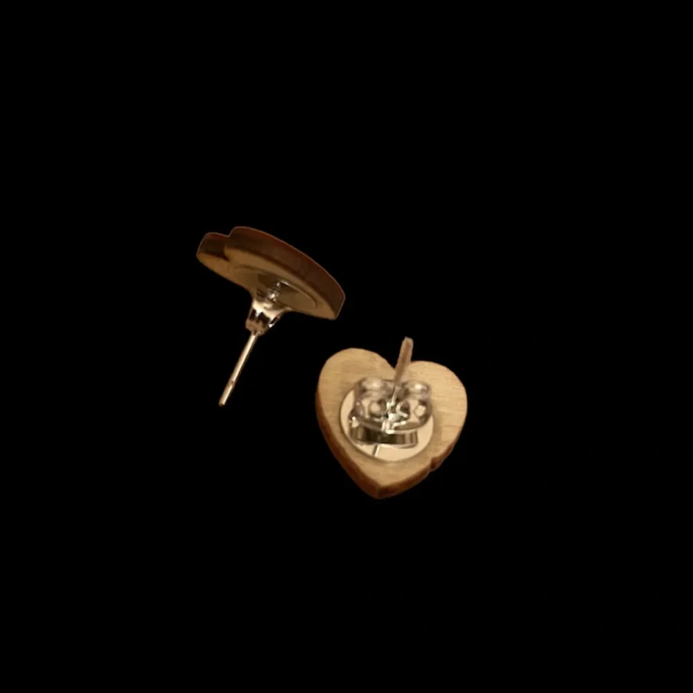 1/24/23*** - 3 for $15 LOVE YOU heart shaped stud valentines earrings - Picture 2 of 2